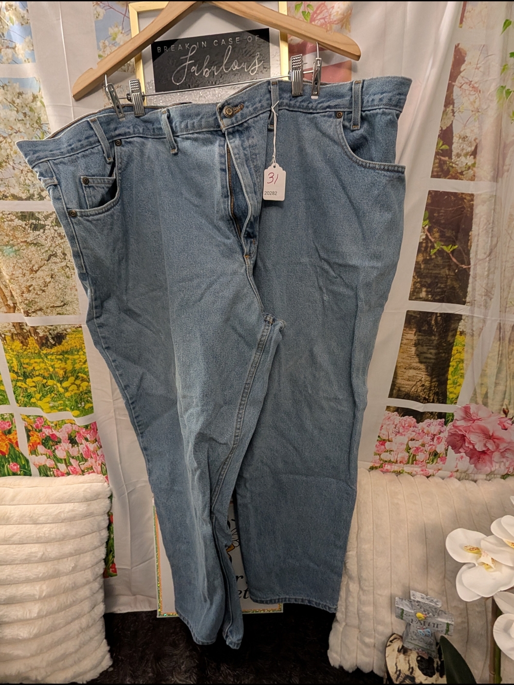 RedHead Black Label Jeans with Green Logo Accent